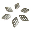 high precision anodized aluminum die stamping pieces curved die stamping punched plates